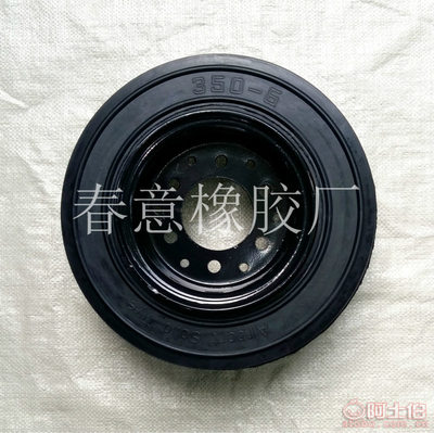 風神廠家直銷350-6工程機械輪胎 實心耐用，叉車膠輪優(yōu)選